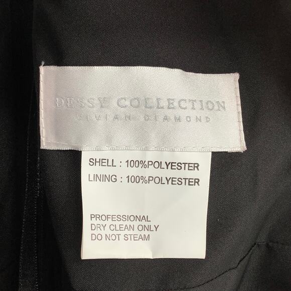 NEW! Dessy Collection Size 4 Floral Maxi Dress w/ Front Slit $273 msrp J3-11 - Picture 5 of 11